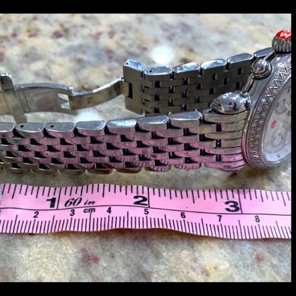 ❌SOLD❌ MICHELE CSX DIAMOND BEZEL CHRONOGRAPH WATCH - Picture 7 of 10